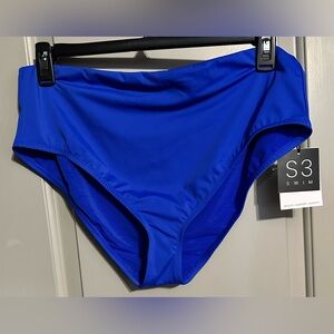 S3 Swim Size XL Royal Blue Bikini Bottom NWT